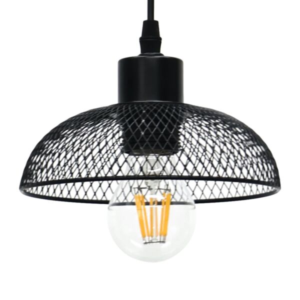 Cassidy - Small Black Mesh Easy Fit Metal Pendant Shade