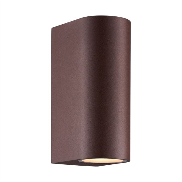 Nordlux - Dion - 2518021009 - Rustic Brown 2 Light IP44 Outdoor Wall Washer Light