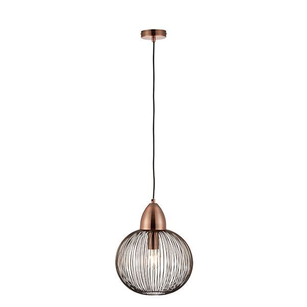 Endon Lighting - Nicola - 68987 - Antique Copper Ceiling Pendant Light