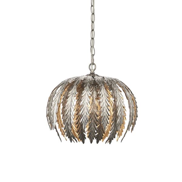 Endon Lighting - Delphine - 98044 - Silver Leaf Ceiling Pendant Light