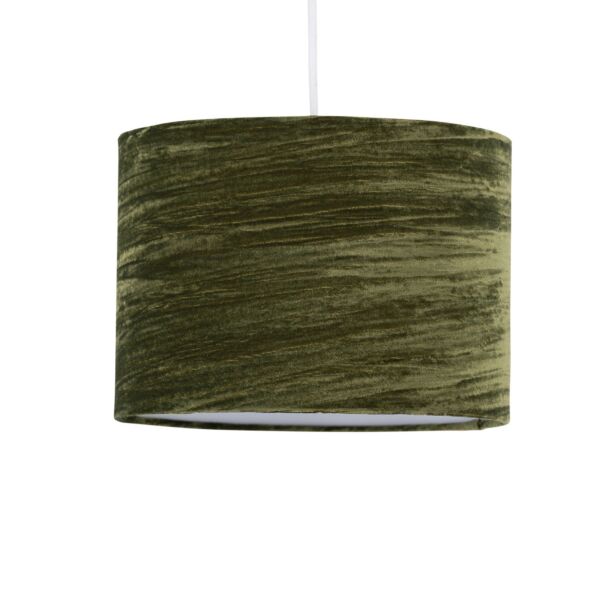 Green Crushed Velvet 30cm Pendant Lightshade