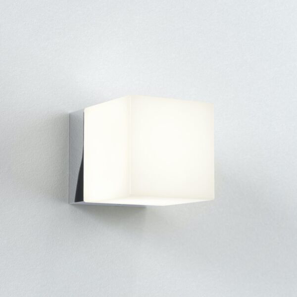 Astro Lighting - Cube 1140001 - IP44 Polished Chrome Wall Light