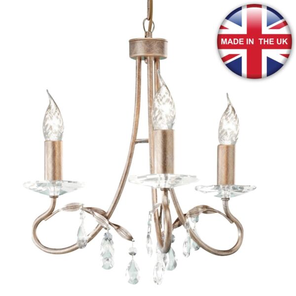 Elstead - Christina CRT3-SILVER-GOLD Chandelier