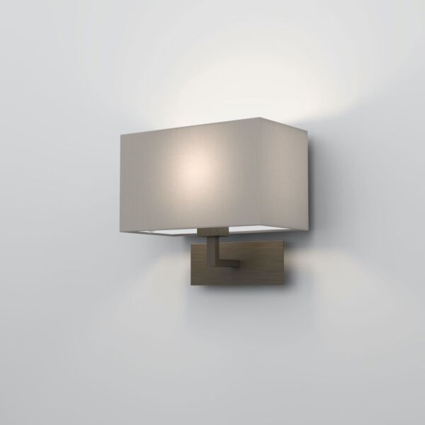 Astro Lighting - Park Lane Grande 1080045 & 5001017 - Bronze Wall Light with Putty Shade