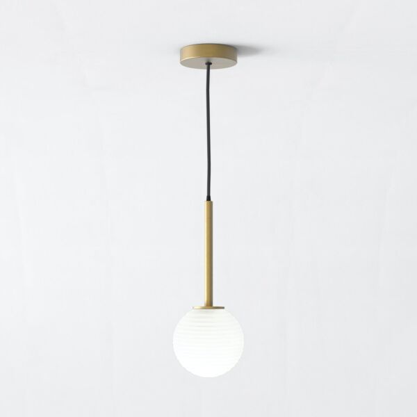 Astro Lighting - Tacoma - 5036004 & 1429024 - Antique Brass Opal Glass IP44 Ceiling Pendant Light