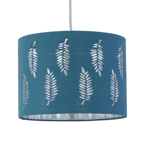 Fern - Teal Cut Out 25cm Pendant Lightshade