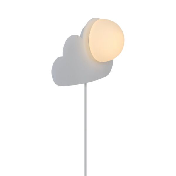 Nordlux - Skyku Cloud - 2312971001 - Matt White Glass Plug In Wall Light