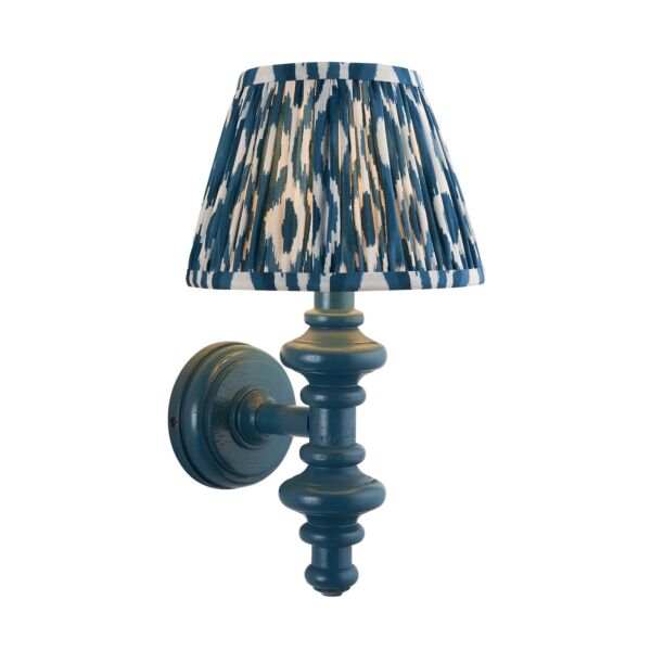 Endon Lighting - Carnaby & Ikat 20cm - 114483 - Blue Wall Light