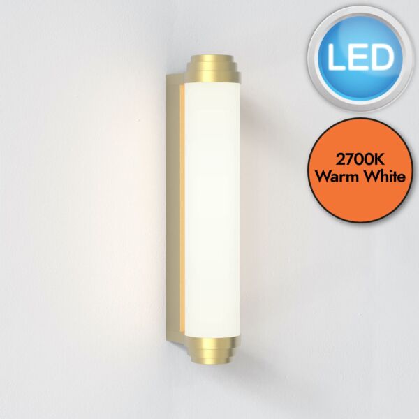 Astro Lighting Professional - Burlington - 1477003 - LED Gold Opal IP44 Bathroom Strip Wall Light