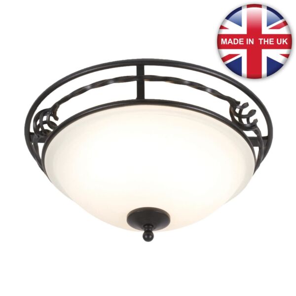 Elstead - Pembroke PB-F-A-BLACK Flush Light