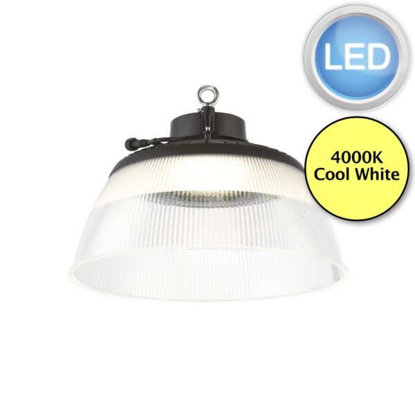 Saxby Lighting - Helios - 106734 & 106742 - LED Black Clear IP66 Ceiling Pendant Light