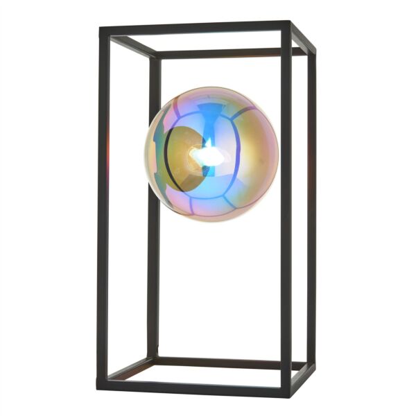 Endon Lighting - Shields - 97137 - Black Iridescent Glass Table Lamp