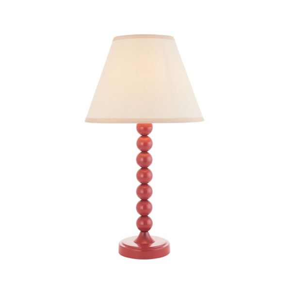 Endon Lighting - Higgledy & Ivy 25cm - 114740 - Pink Vintage White Table Lamp With Shade