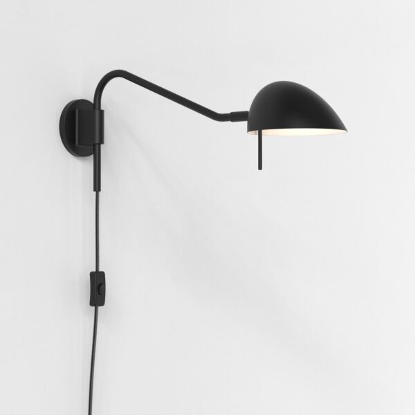 Astro Lighting - Serge - 1476003 - Black Plug-In Plug In Reading Wall Light