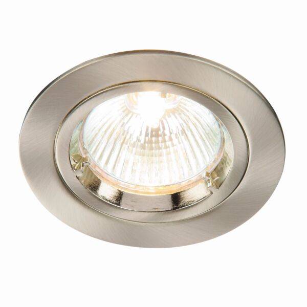 Saxby Lighting - Cast - 52330 - Satin Nickel Fixed Recessed Ceiling Downlight