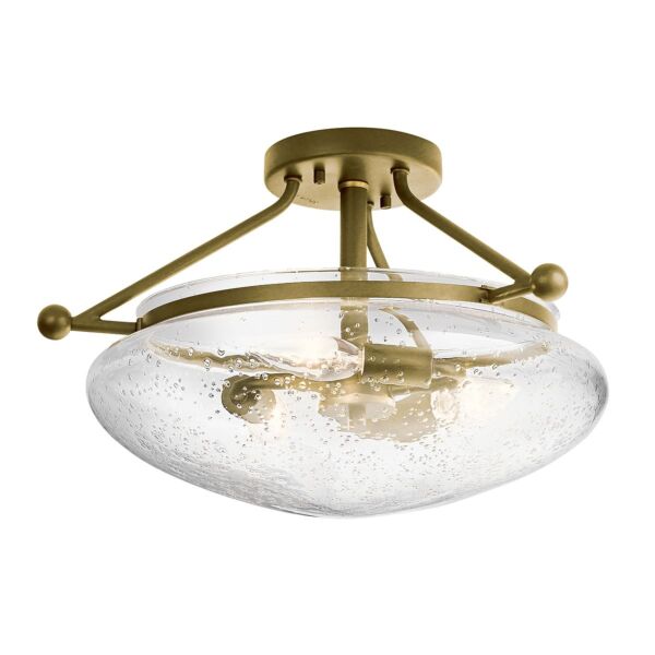 Quintiesse - QN-BELLE-SF-BNB - Belle 3 Light Semi-Flush Mount