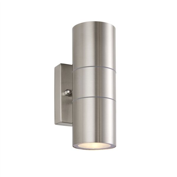 Saxby Lighting - Scope - 121028 - Stainless Steel Clear Glass 2 Light IP65 Outdoor Wall Washer Light