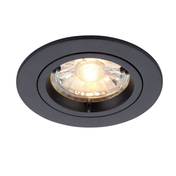 Saxby Lighting - Cast - 95918 - Black Fixed Recessed Ceiling Downlight