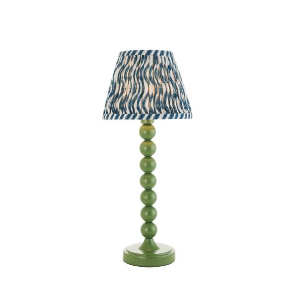 Endon Lighting - Higgledy & Ripple 20cm - 116247 - White Blue Table Lamp With Shade