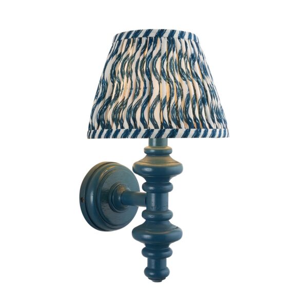 Endon Lighting - Carnaby & Ripple 20cm - 114472 - Blue Wall Light