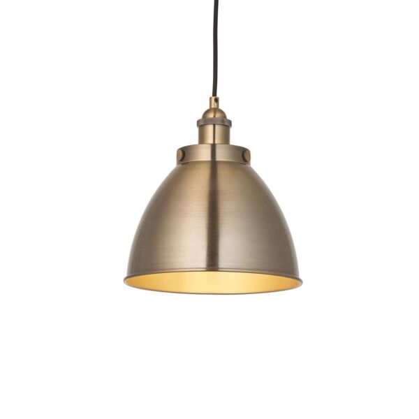 Endon Lighting - Franklin - 98745 - Antique Brass Ceiling Pendant Light