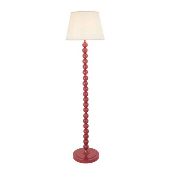 Endon Lighting - Higgledy & Ivy 40cm - 114676 - Pink Vintage White Floor Lamp