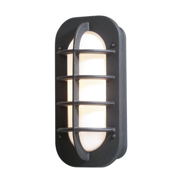 Konstsmide - Loke - 513-752 - Black Outdoor Bulkhead Light