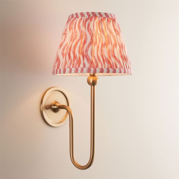 Endon Lighting - Santiago - 116825 - Aged Brass Pink Wall Light