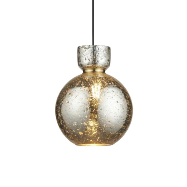 Casper - Brass Mercury Glass Ceiling Pendant Light