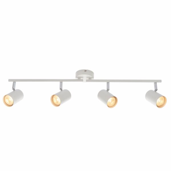 Saxby Lighting - Arezzo - 73686 - White Chrome 4 Light Ceiling Spotlight