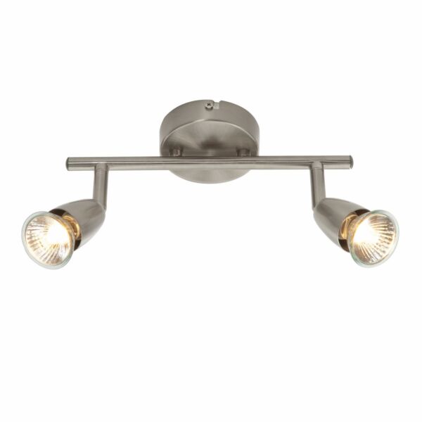 Saxby Lighting - Amalfi - G2521313 - Satin Nickel 2 Light Ceiling Spotlight