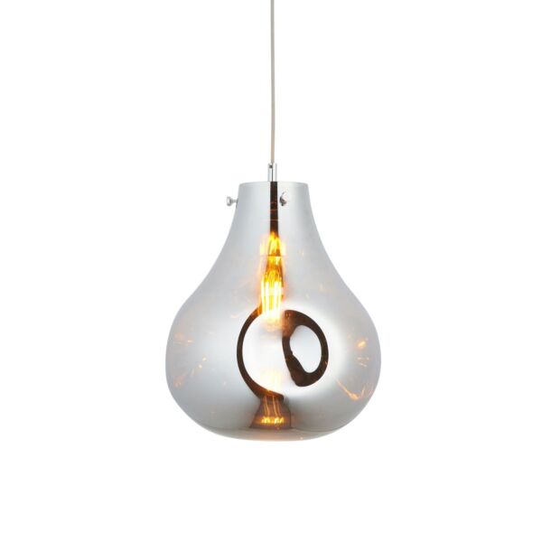 Vilma - Chrome Glass Ceiling Pendant Light