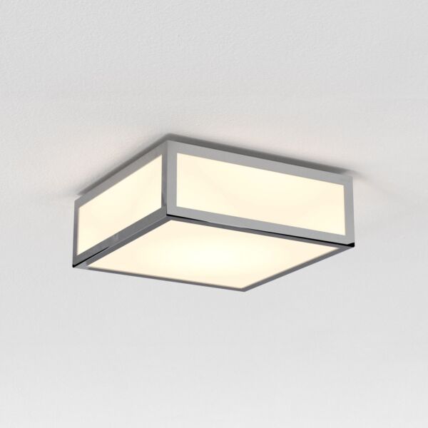 Astro Lighting - Mashiko 200 Square 1121009 - IP44 Polished Chrome Ceiling Light