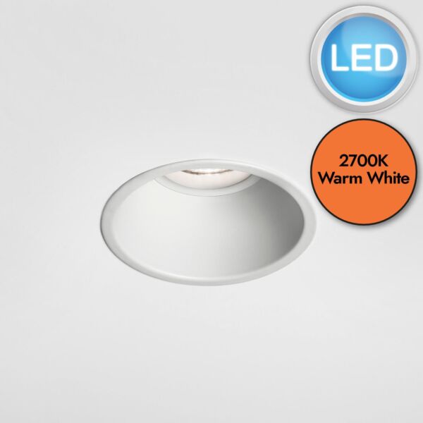 Astro Lighting - Minima Round LED 1249005 - Textured White Downlight/Recessed Spot Light