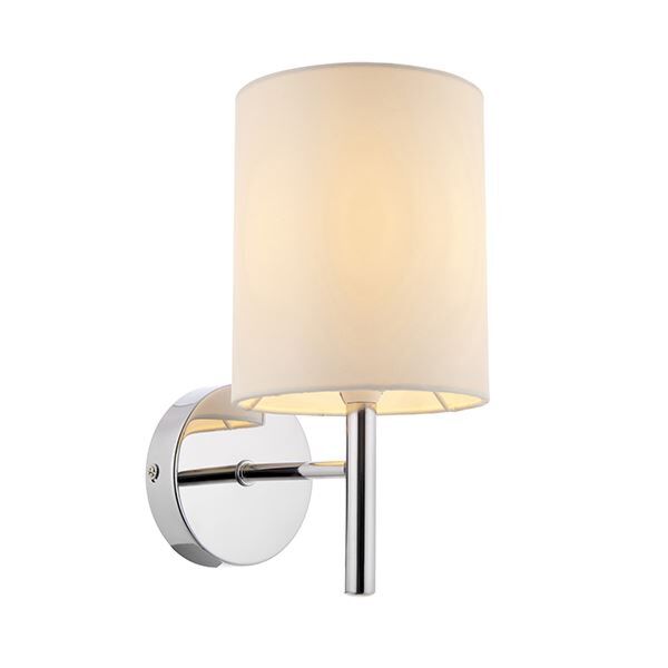 Endon Lighting - Brio - BRIO-1WBCH - Chrome Off White Wall Light