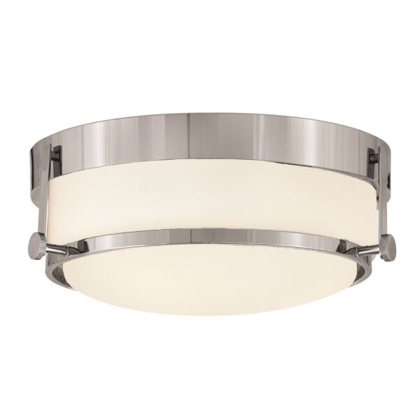 Hinkley Lighting - Harper - HK-HARPER-F-CM - Chrome Opal Glass 3 Light Flush Ceiling Light