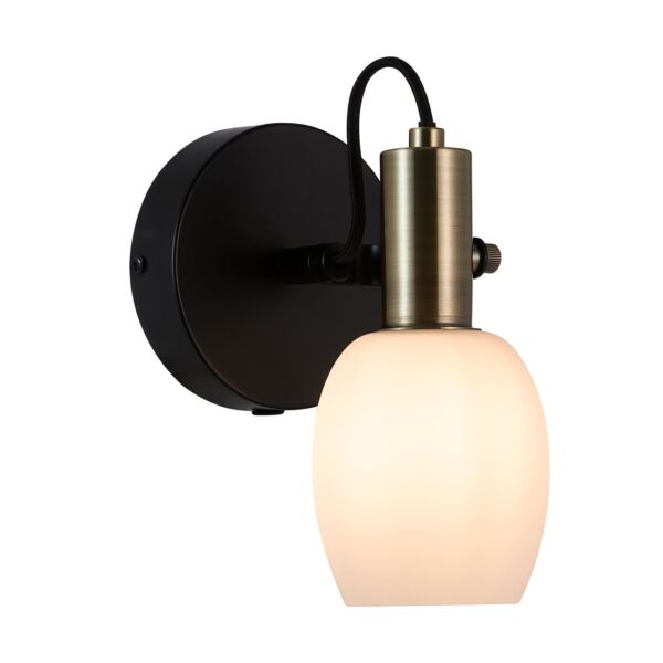 Nordlux - Arild - 2312291003 - Black Opal Glass Plug In Spotlight