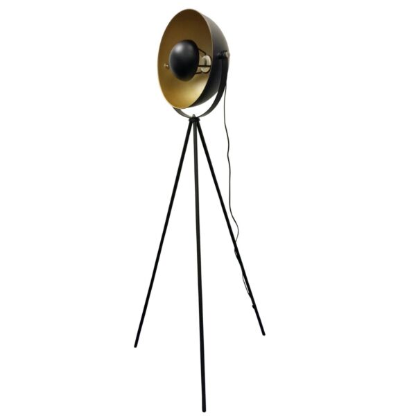 Industrial Style Black Tripod Floor Lamp