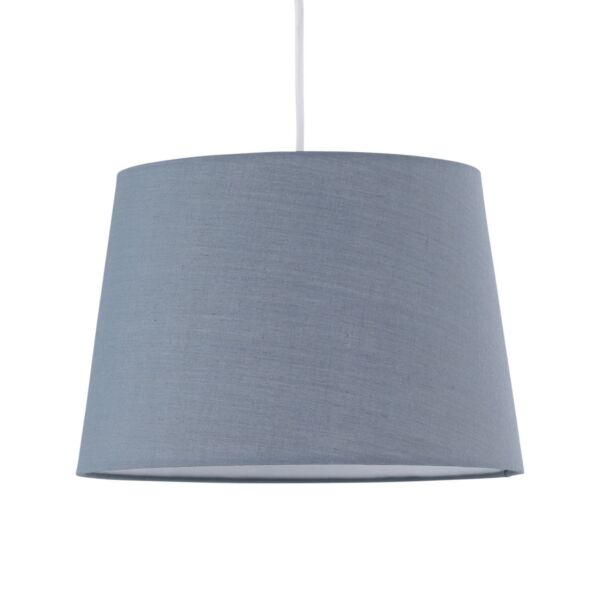 Grey Cotton 28cm Tapered Cylinder Pendant or Lamp Shade