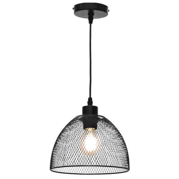 Cassidy - Medium Black Mesh Ceiling Pendant Light