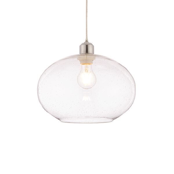 Endon Lighting - Dimitri - 73974 - Clear Bubbled Glass Easy Fit Pendant Shade