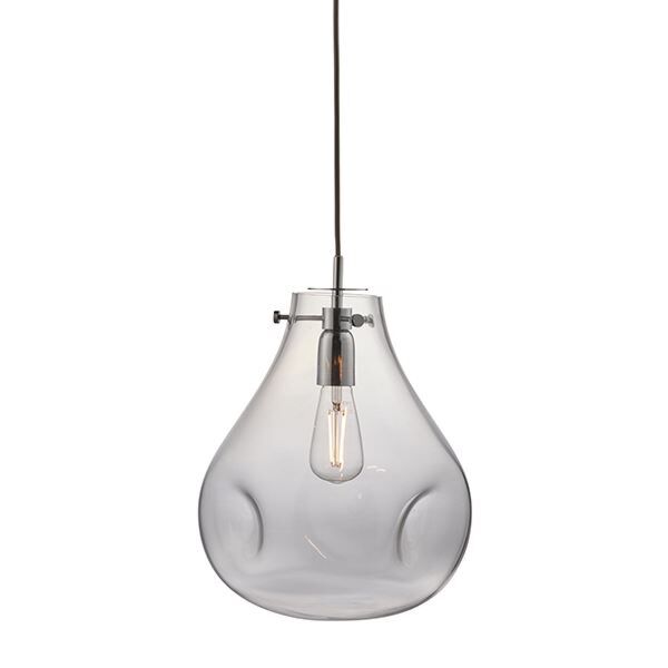 Endon Lighting - Utopia - 94521 - Chrome Clear Glass Ceiling Pendant Light