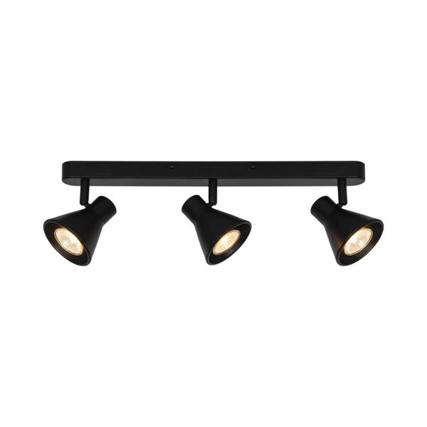 Nordlux - Eik 3 - 45780103 - Black 3 Light Ceiling Spotlight