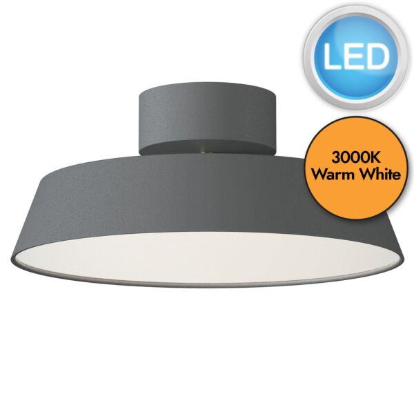 Nordlux - Kaito - 2220506010 - LED Grey Flush Ceiling Light