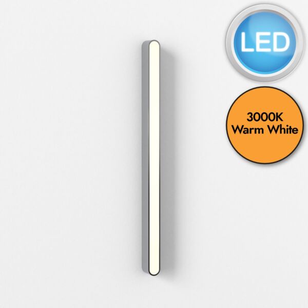 Astro Lighting - Atticus - 1440002 - LED Chrome Frosted IP44 900 3000k Bathroom Strip Wall Light