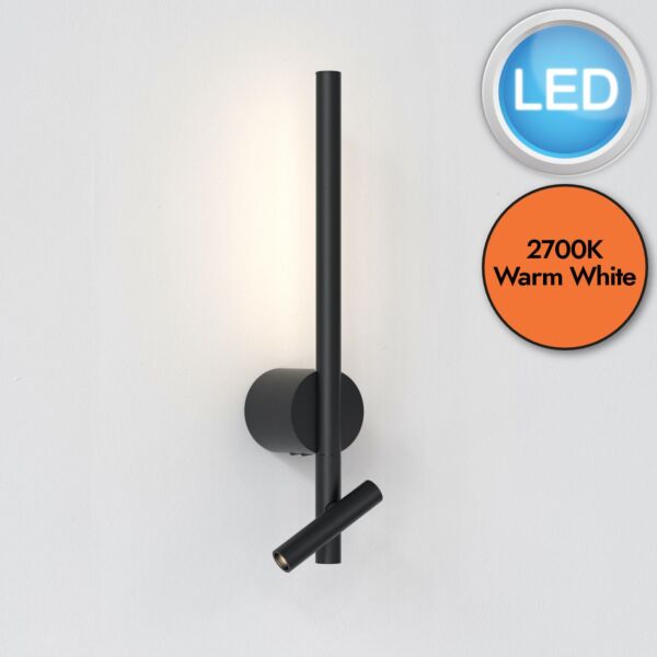 Astro Lighting - Baton - 1475012 - LED Black Reading Wall Light