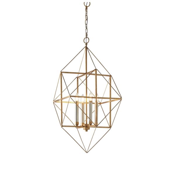 Mantra - Antique Gold 4 Light Pendant