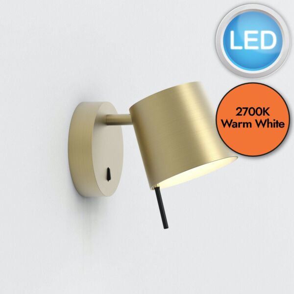 Astro Lighting - Miura - 1444003 & 5018054 - LED Gold Reading Wall Light