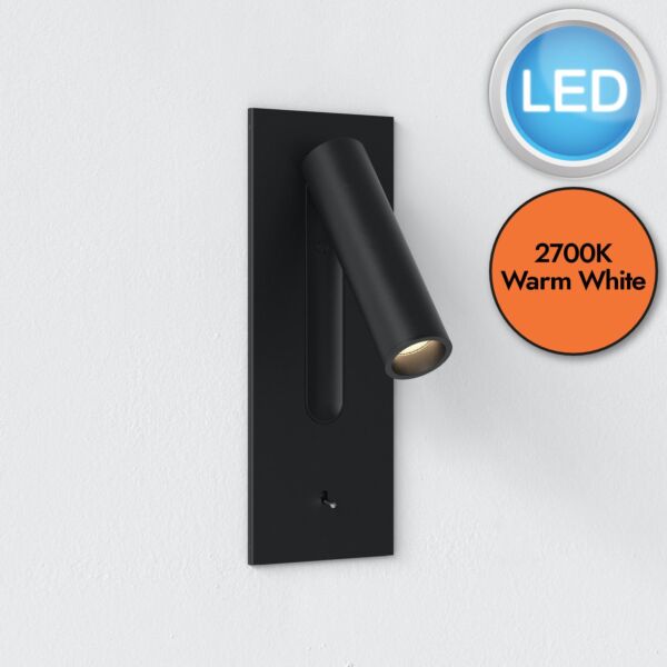 Astro Lighting - Fuse - 1215149 - LED Black Reading Wall Light