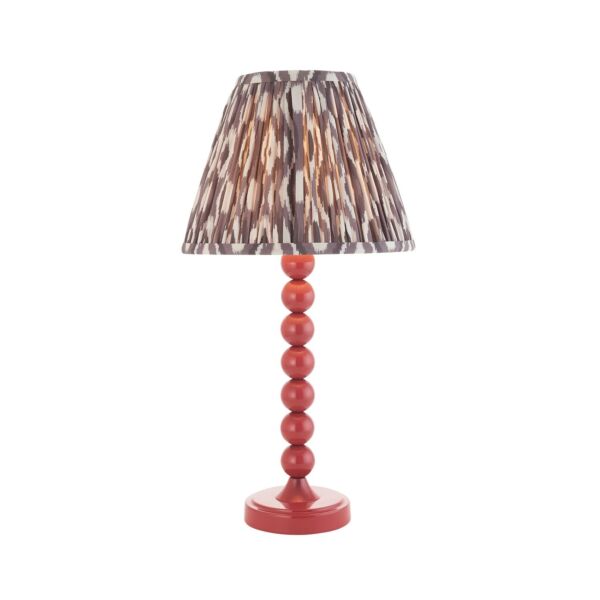 Endon Lighting - Higgledy & Ikat 25cm - 114736 - Pink Grey Table Lamp With Shade